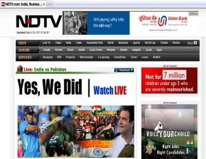 JKV Screenshot NDTV Dynasty World Cup