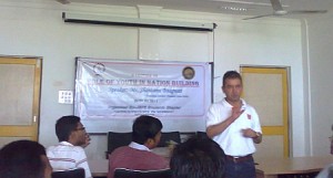 Making a point at CET, Bhubaneswar